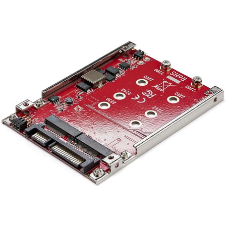 Startech.Com Dual M.2 to SATA Adapter - M.2 Adapter for 2.5" Bay - RAID S322M225R